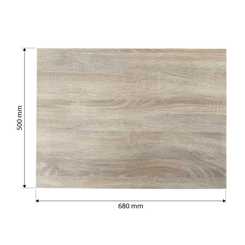 Panou HDF Melaminat, Textura Stejar, 680 x 500 x 2.5 mm